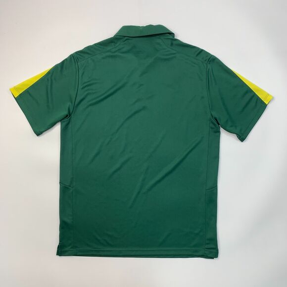 Nike Oregon Ducks Polo Shirt Mens M Medium Green Yellow Performance Short Sleeve - Picture 8 of 10